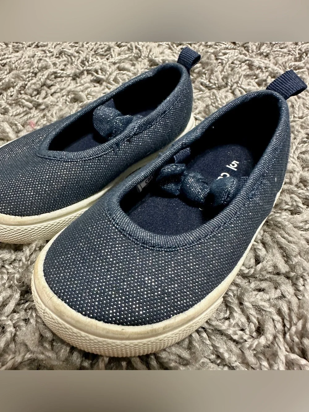Carter's Navy Slip-On Knit Toddler Sneakers